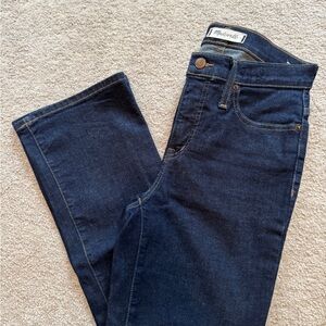 Madewell dark blue Cali Demi boot women jeans 26